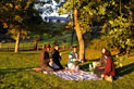 Picnic in the archery meadow, Hay on Wye